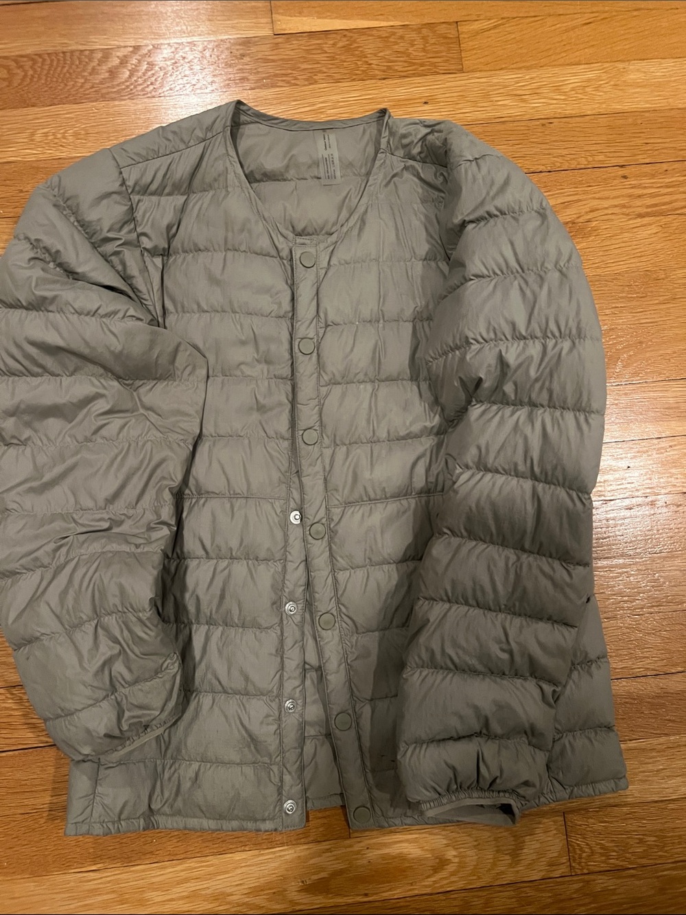 Outdoor Voices Lightweight Unisex Down Jacket - Taupe